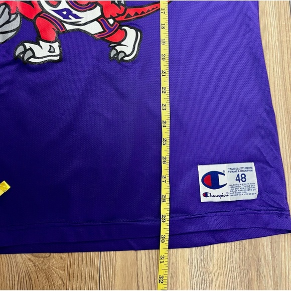 Vintage NBA Toronto Raptors Isiah Thomas #11 Jersey Champion Men’s Sz 48 RARE XL - Picture 7 of 11